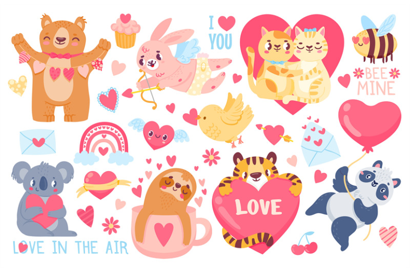 valentines-day-animals-cupid-bunny-pet-cats-love-couple-hug-tiger