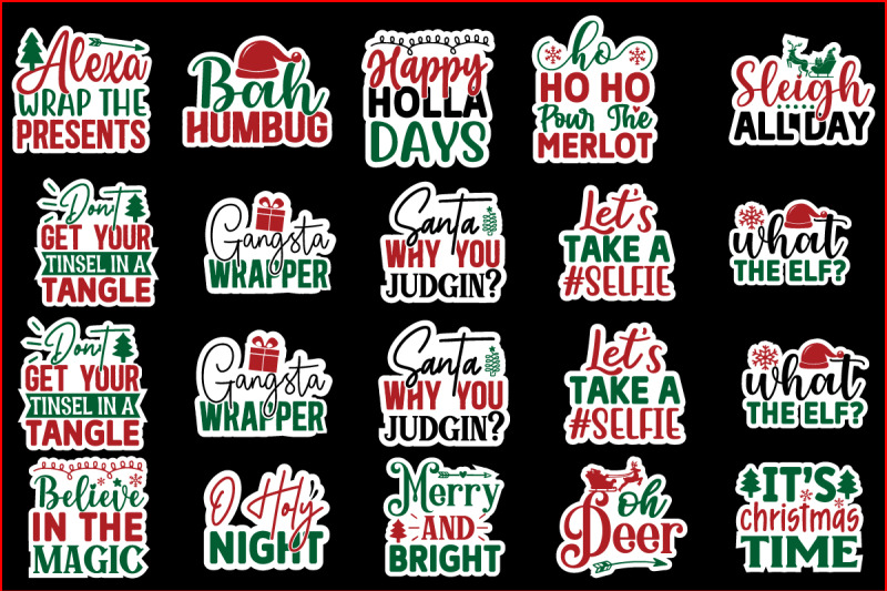 christmas-sticker-design-bundle