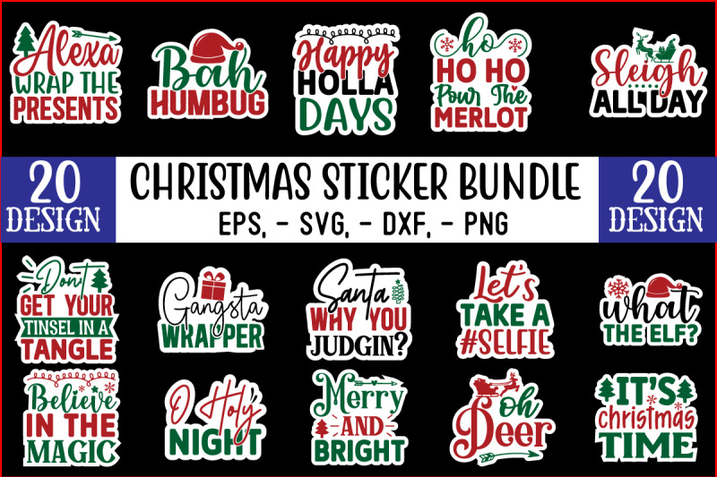 christmas-sticker-design-bundle