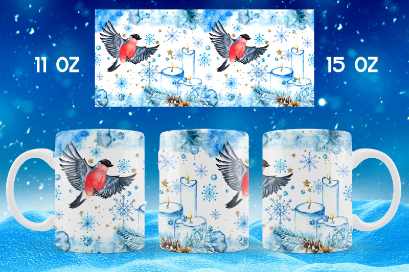 winter-mug-sublimation-design-snowflakes-mug-wrap-png