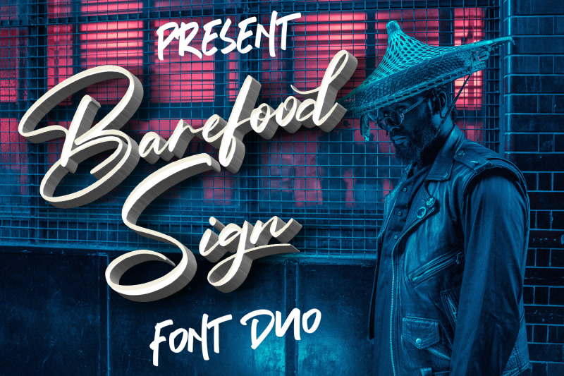 barefood-sign-font-combination