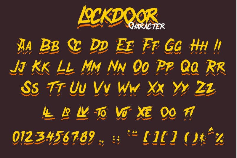 lockdoor-halloween-font