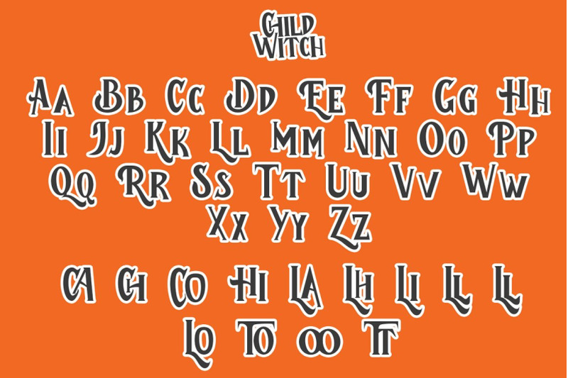 child-witch-halloween-typeface