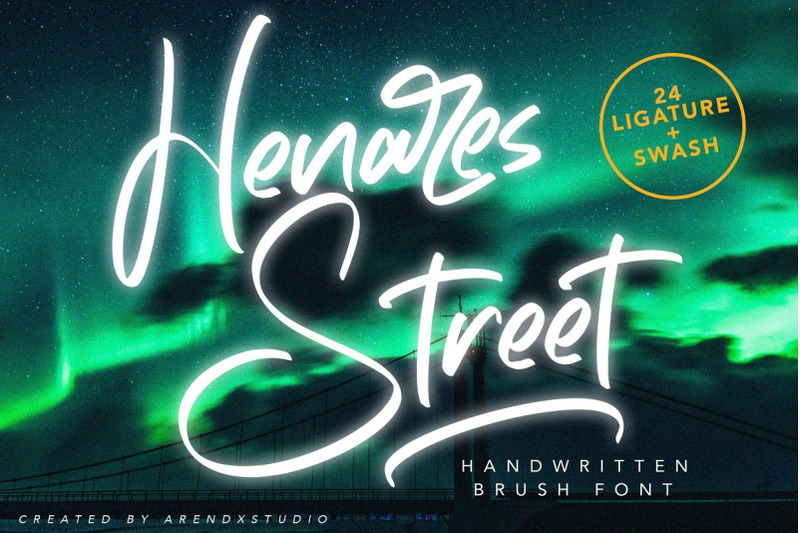 heares-street-brush-font