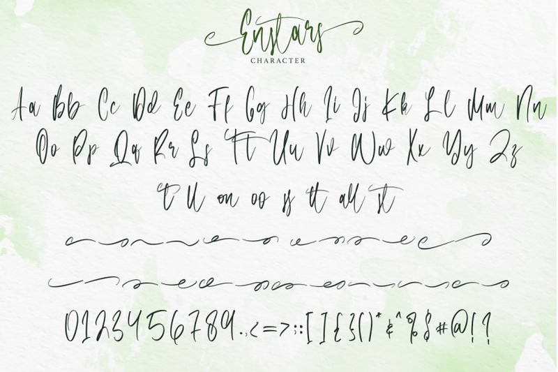 enstars-beautiful-handwritten-font