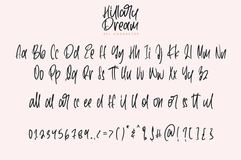 hillary-dream-handwritten-font