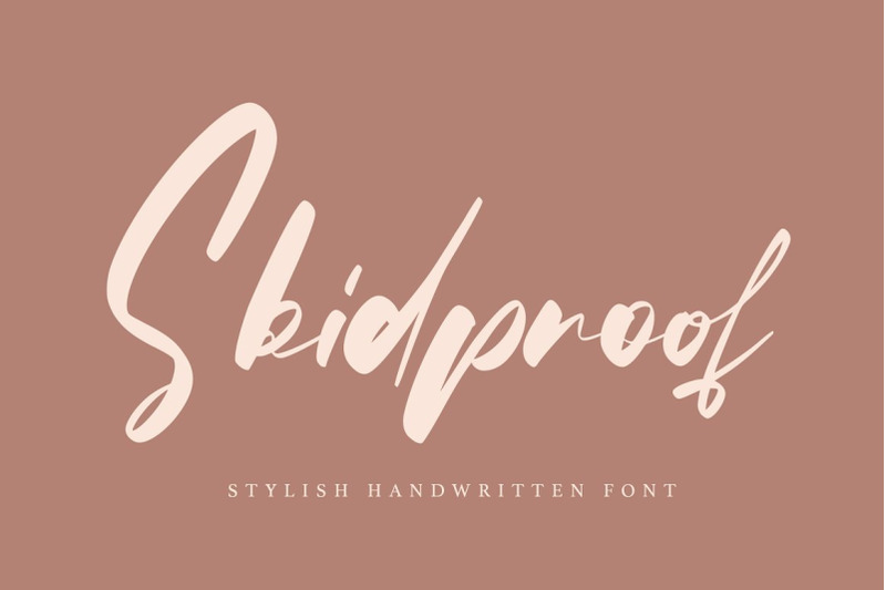 skidproof-stylish-handwritten-font