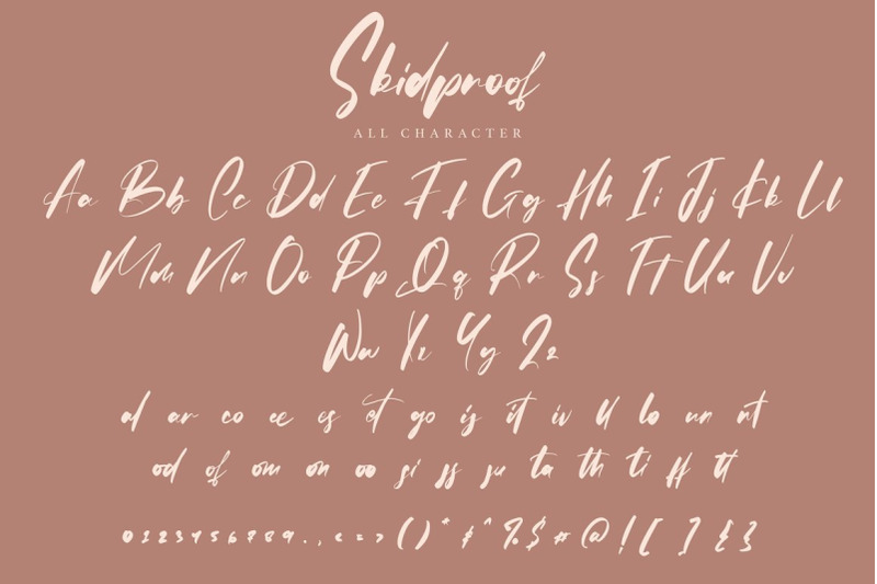 skidproof-stylish-handwritten-font