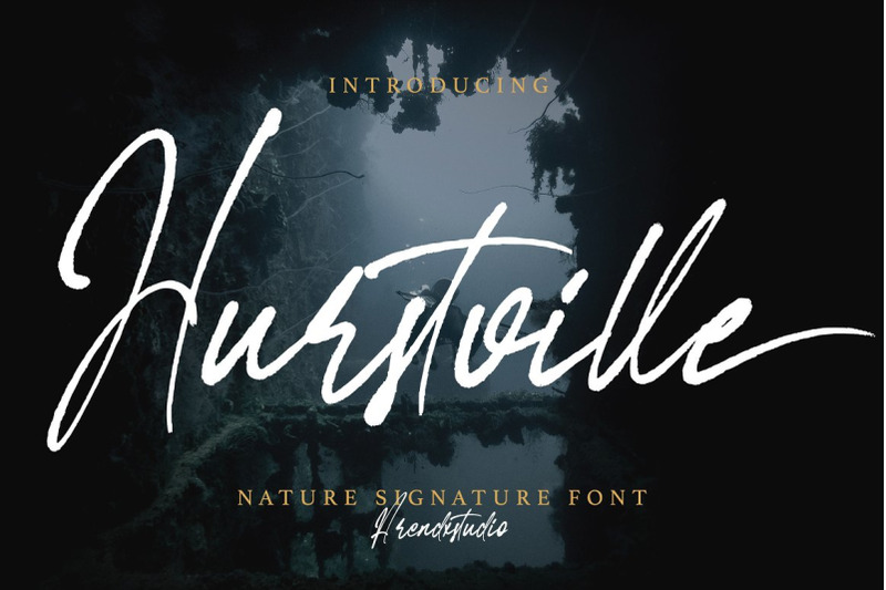 hurstville-brush-signature-font