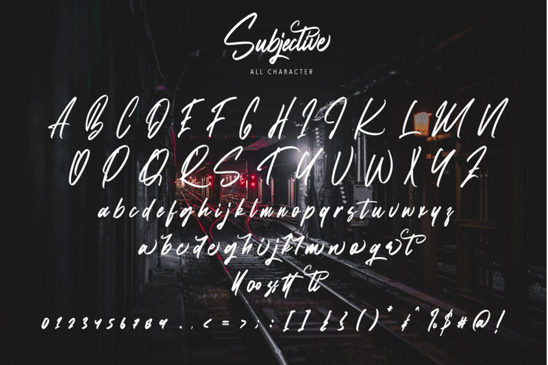 subjective-modern-script-font