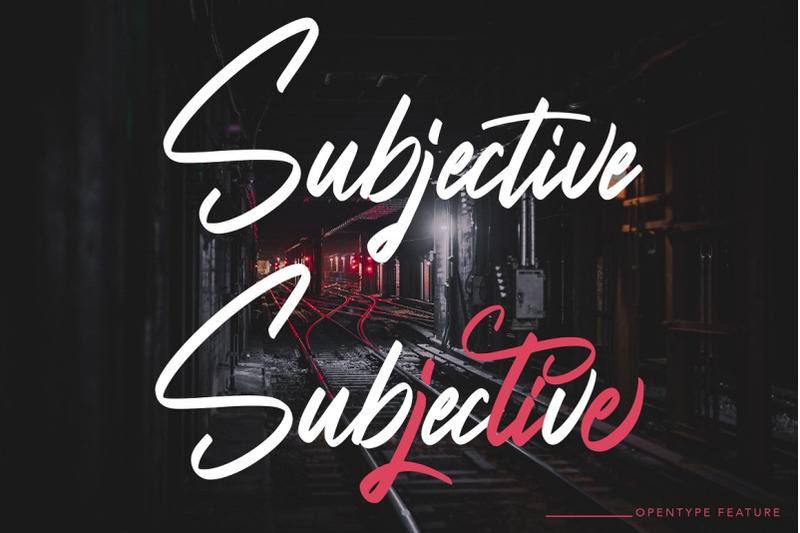 subjective-modern-script-font