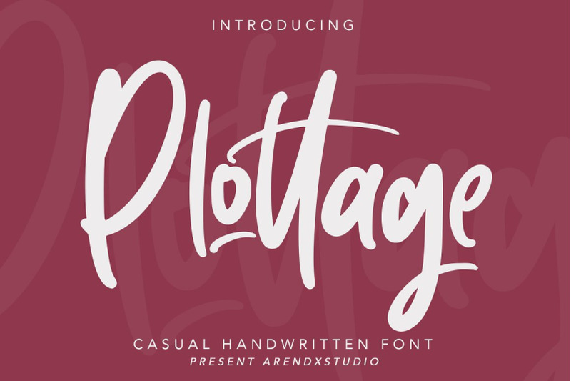 plottage-handwritten-font