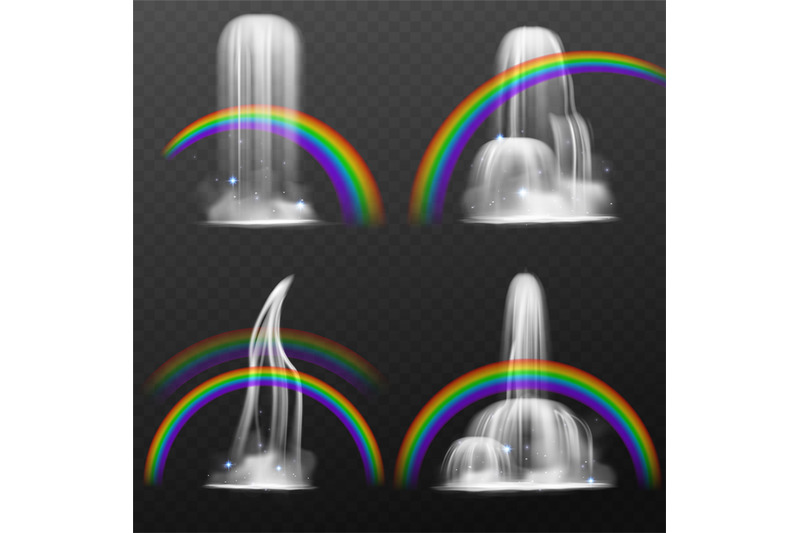 rainbow-waterfall-realistic-3d-natural-objects-and-physical-event-li