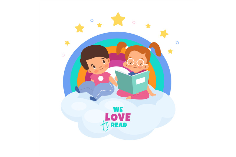 kids-love-reading-girl-and-boy-read-book-with-fairy-tales-on-cloud-c