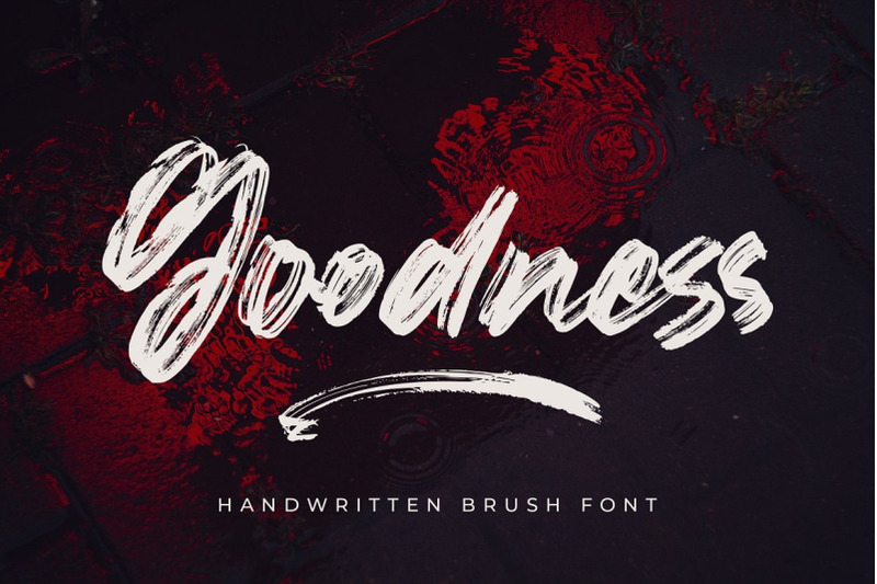 goodness-handwritten-brush-font