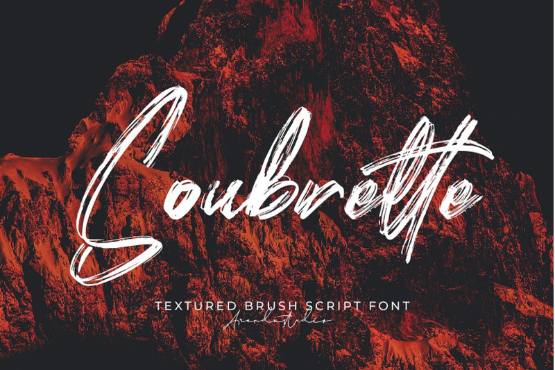 soubrette-textured-brush-font