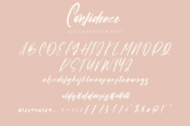 confidence-calligraphy-font