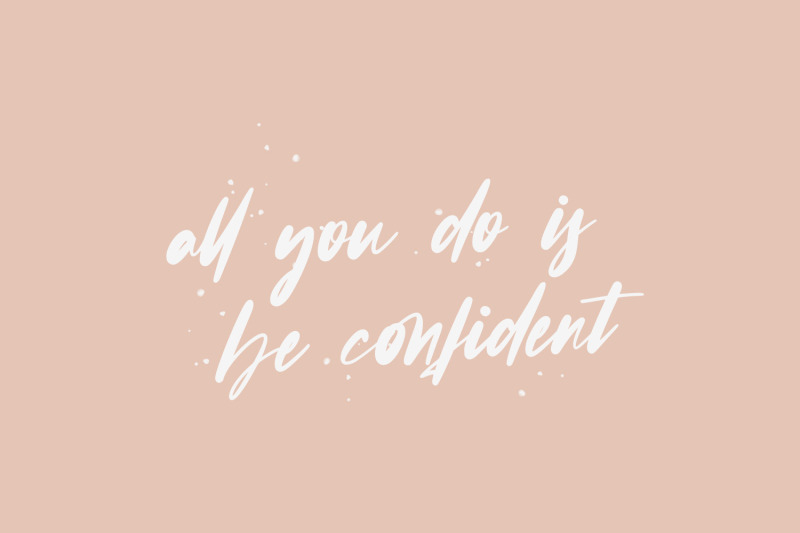 confidence-calligraphy-font