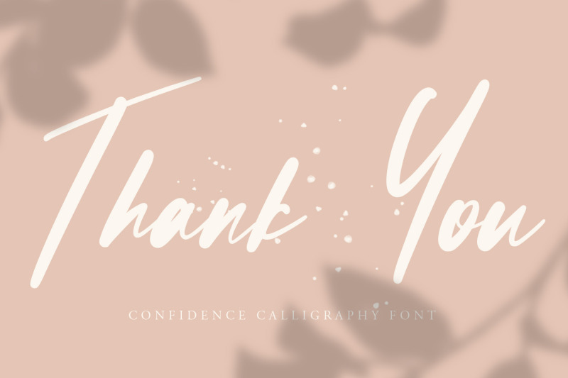 confidence-calligraphy-font