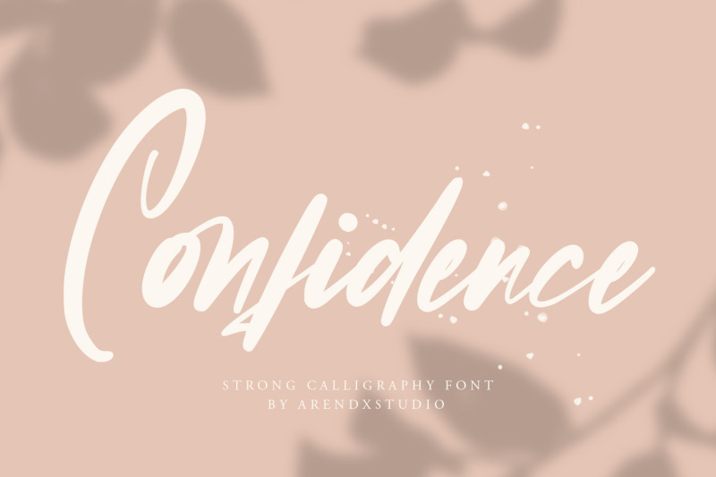 confidence-calligraphy-font