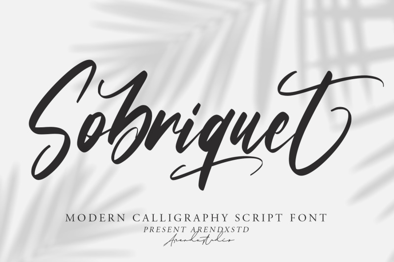 sobriquet-modern-calligraphy-font