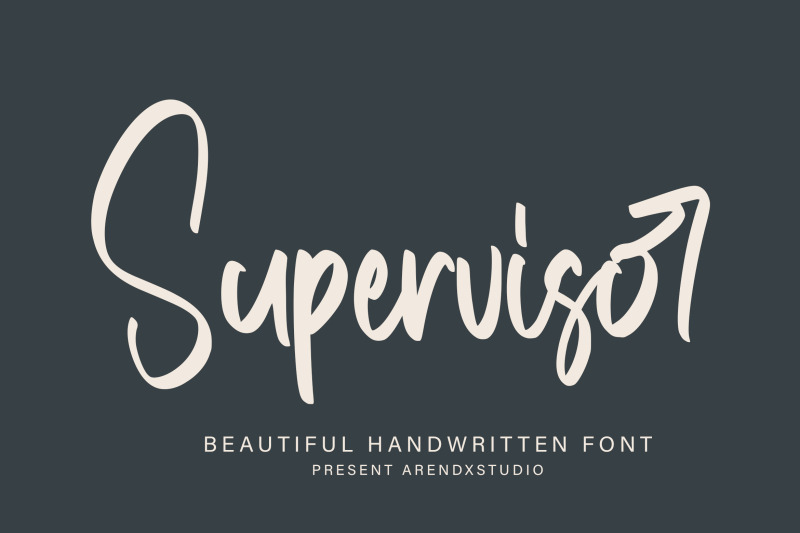 supervisor-handwritten-font