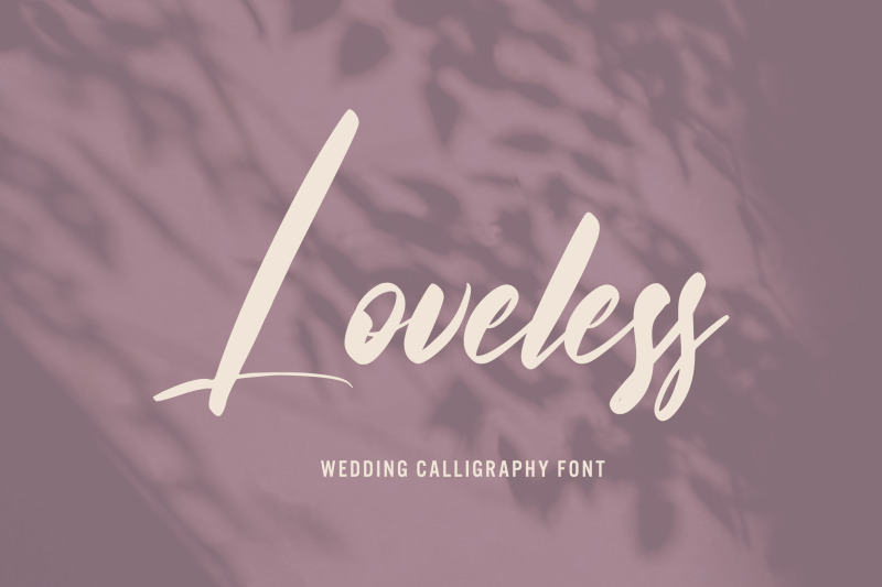 loveless-wedding-calligraphy-font