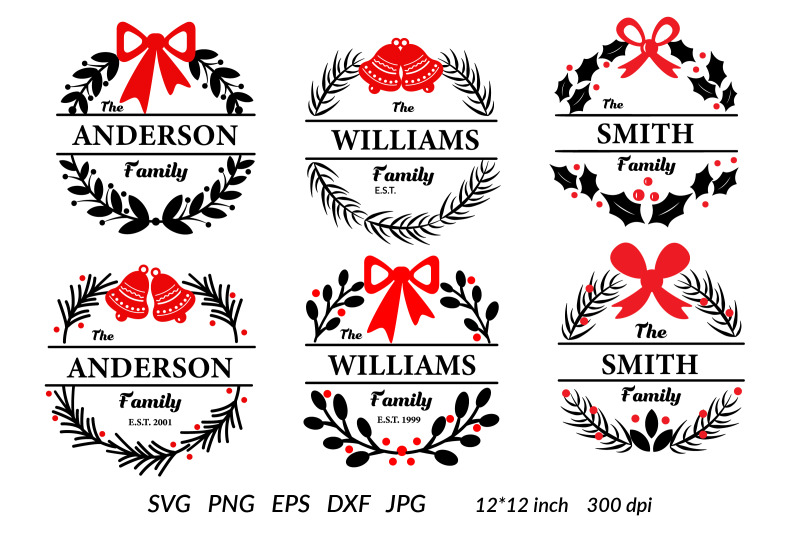 christmas-monogram-svg-christmas-family-sign-holiday-round