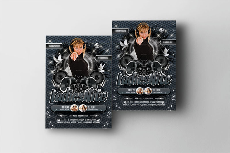 ladies-nite-flyer-template