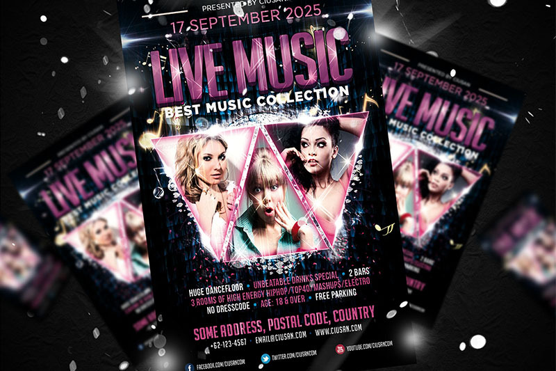 live-music-flyer-template