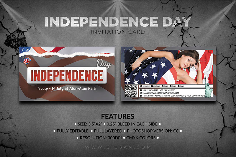 independence-day-invitation-card