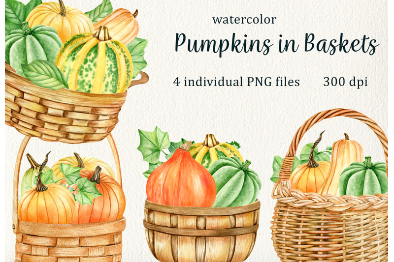 watercolor-pumpking-in-baskets-clipart-png-thanksgiving-vegetables