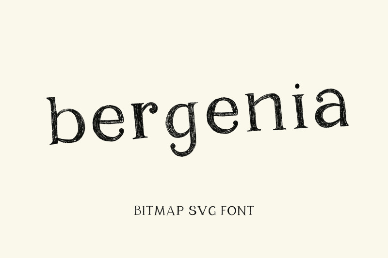 bergenia-svg-pencil-texture-font