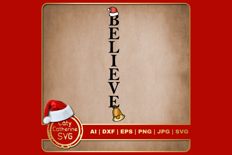believe-christmas-graphic-with-santa-hat-amp-bell-svg-cut-file