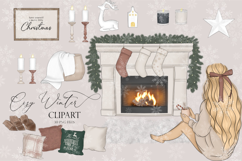 cosy-winter-clipart-christmas-planner-clipart