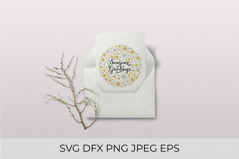 seasons-greetings-calligraphy-hand-lettering-with-gold-and-silver-snow