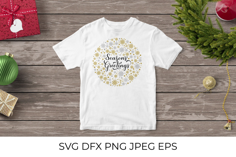 seasons-greetings-calligraphy-hand-lettering-with-gold-and-silver-snow