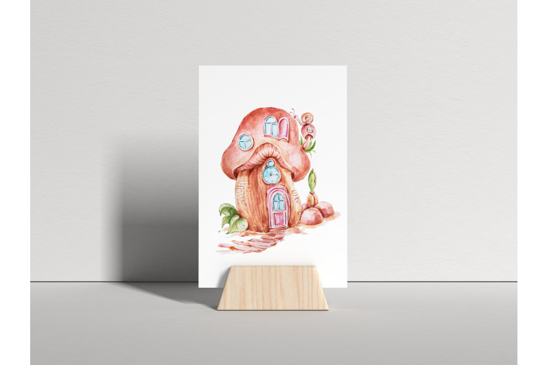 watercolor-magic-mushroom-house-clipart-1-png-file