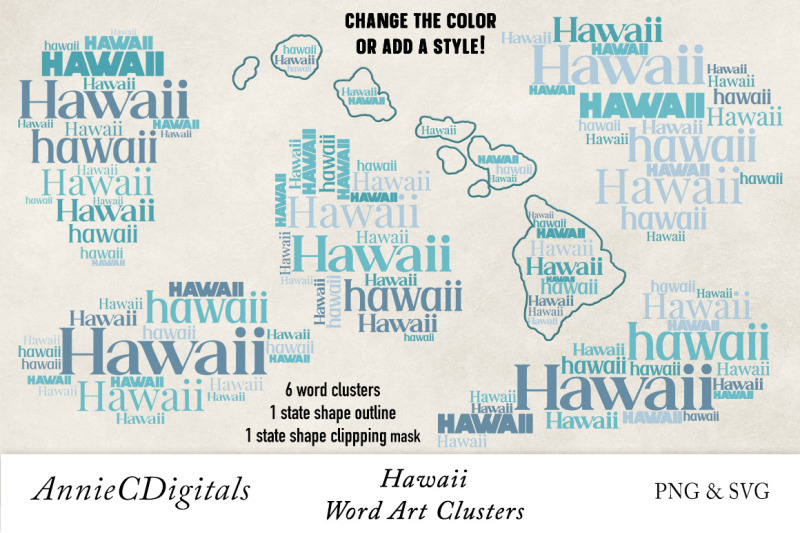 hawaii-word-clusters-word-cloud-word-art