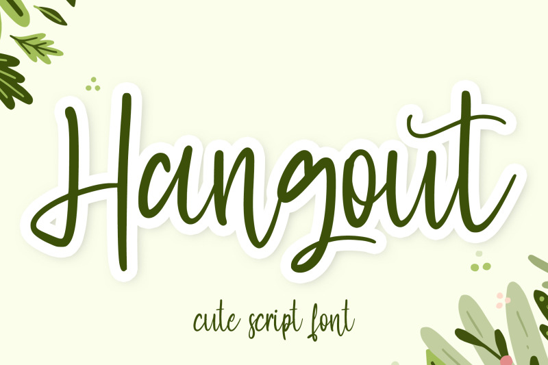 hangout-cute-script-font