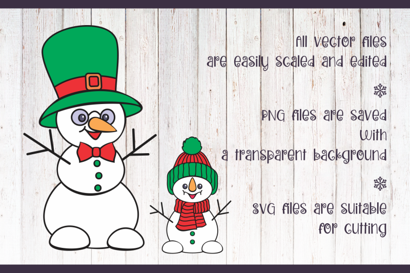 snowman-family-svg-set