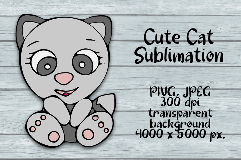 cute-cat-sublimation-png-design-animal-clipart