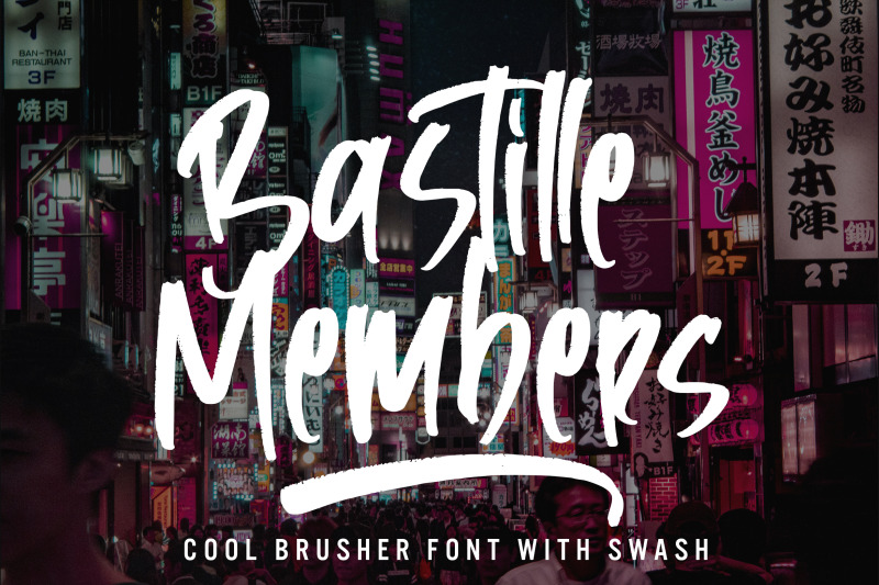bastille-members-cool-brusher-font