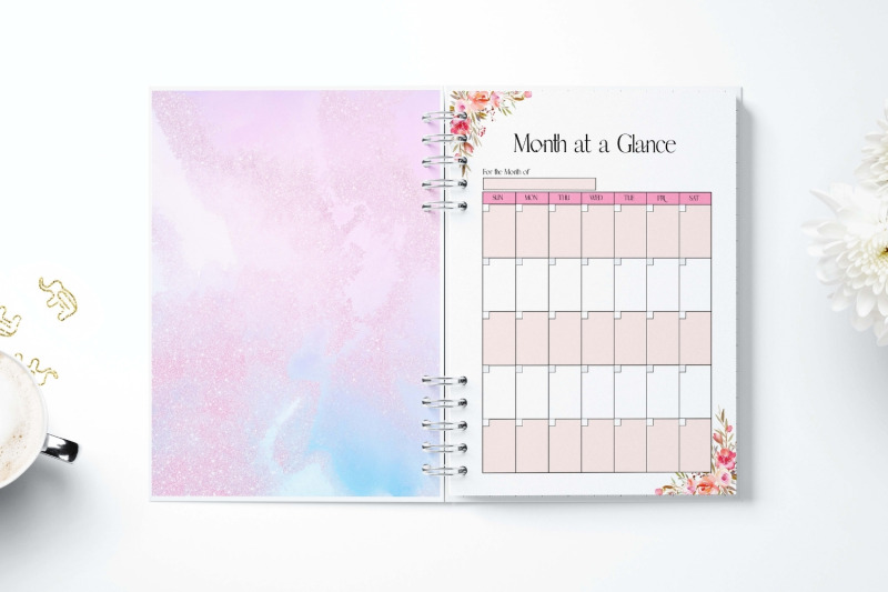 bundle-of-floral-planner-daily-weekly