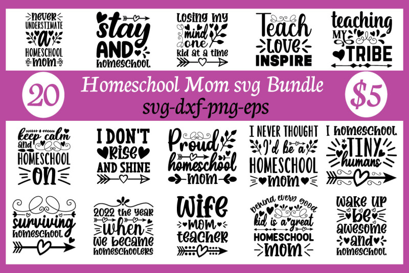 homeschool-mom-svg-bundle