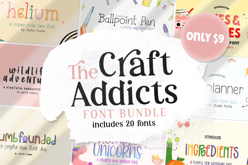 the-craft-addicts-font-bundle-font-bundles-cheap-fonts