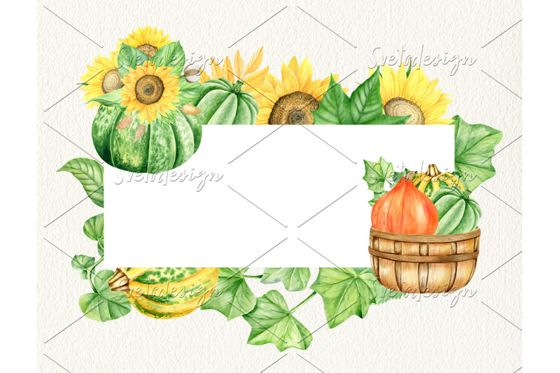 watercolor-pumpking-frames-clipart-set-hand-drawn-thanksgiving-wreath