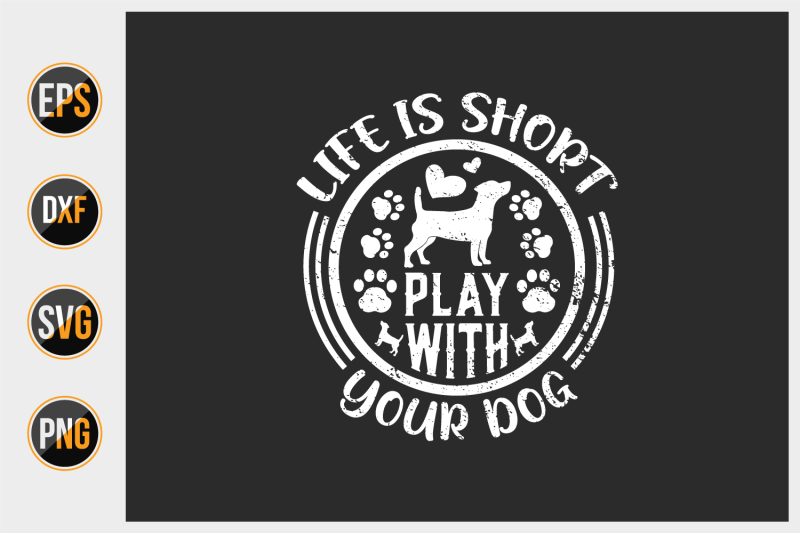 dog-quotes-vector-design-template