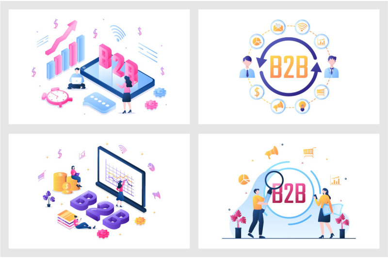 17-b2b-or-business-to-business-marketing-illustration