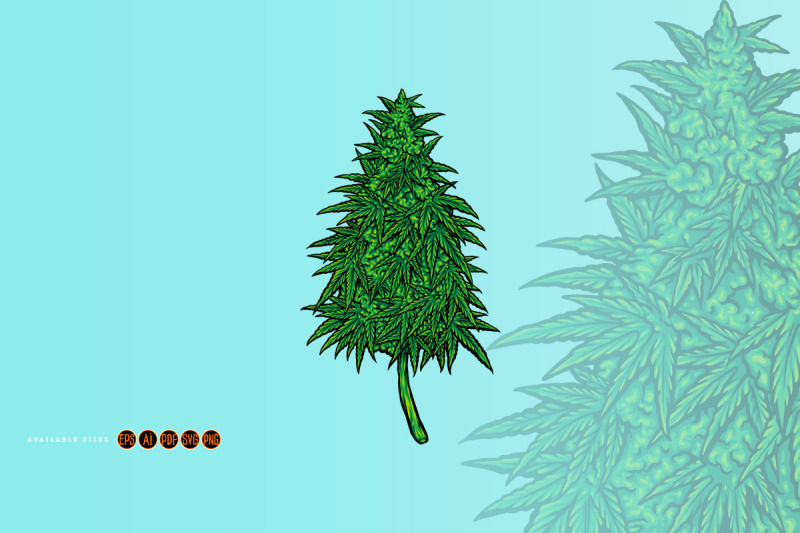 weed-cannabidiol-leaf-plant-illustration